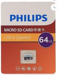 PHILIPS 64GB A1 V30 MicroSDXC Hafıza Kartı (Adaptörsüz)